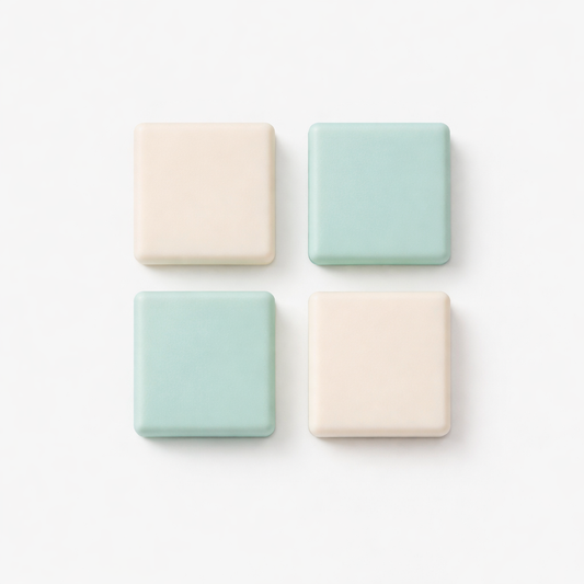 Eucalyptus Glow Wax Melts – 30g Green Square Shapes Handmade Vegan Kerasoy