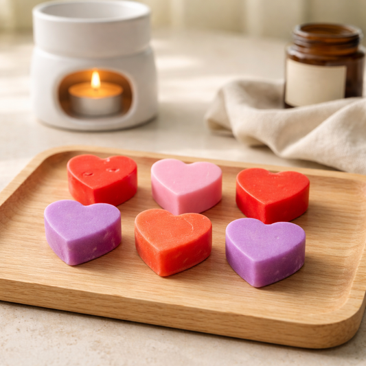 Mini Hearts Trio Wax Melts – 23g Mixed Fragrances Handmade Vegan Kerasoy