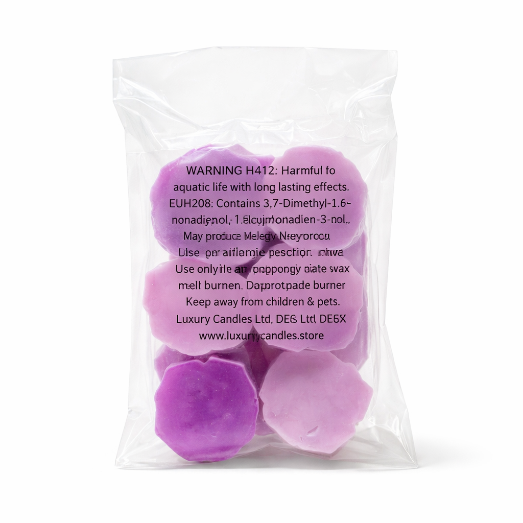 Lavender Haze Wax Melts – 30g  Purple & Lilac Flower Shapes  Handmade Vegan Kerasoy