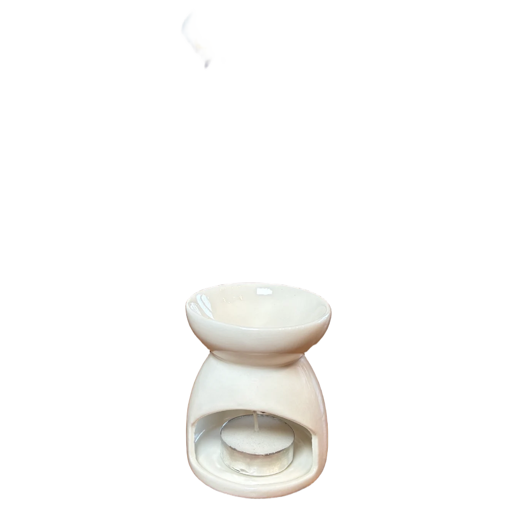 Heart Cut-Out Burner — Polymer Clay (White)