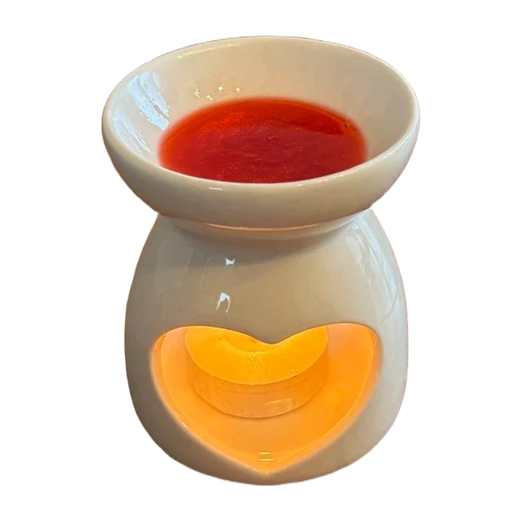 Heart Cut-Out Burner — Polymer Clay (White)