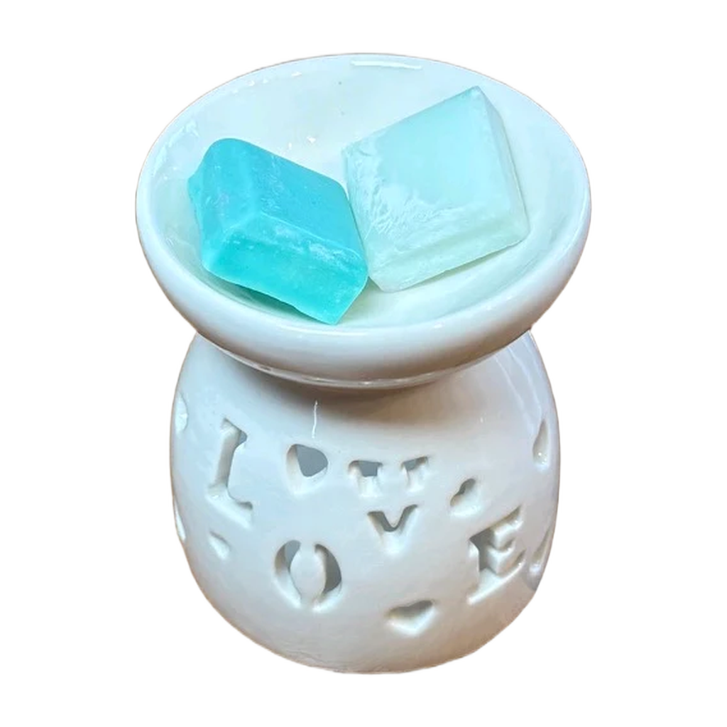 Love Cut-Out Burner — Polymer Clay (White)