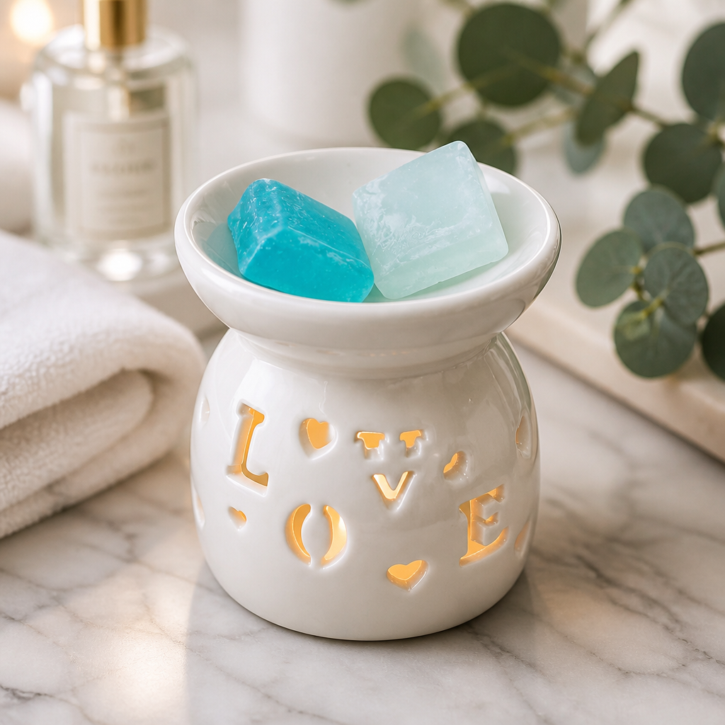 Love Cut-Out Burner — Polymer Clay (White)