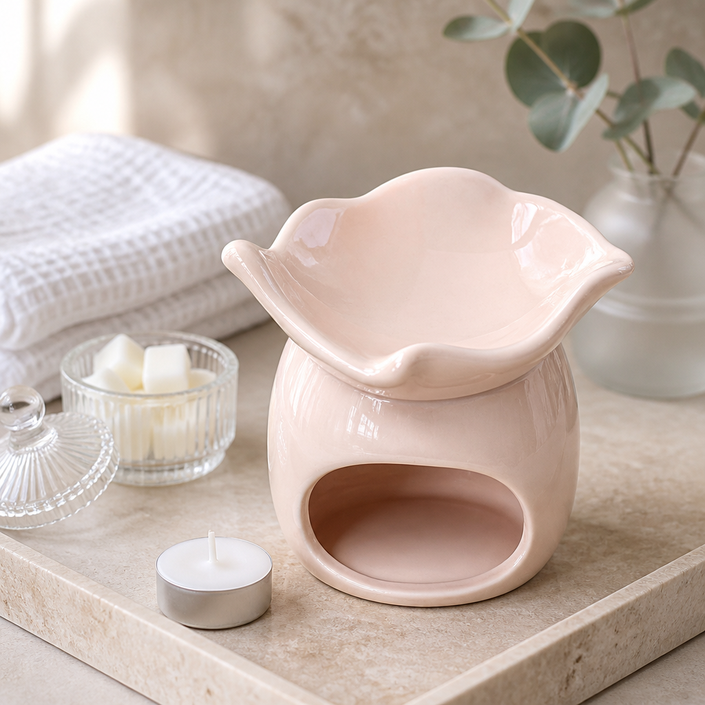 Flower-Shaped Top Burner — Porcelain (Pink)