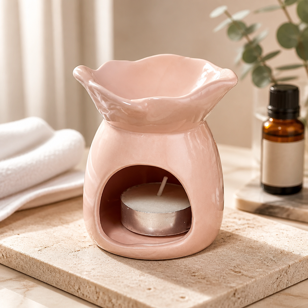 Flower-Shaped Top Burner — Porcelain (Pink)