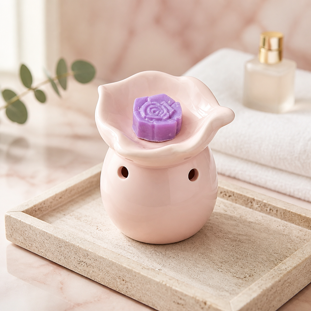 Flower-Shaped Top Burner — Porcelain (Pink)