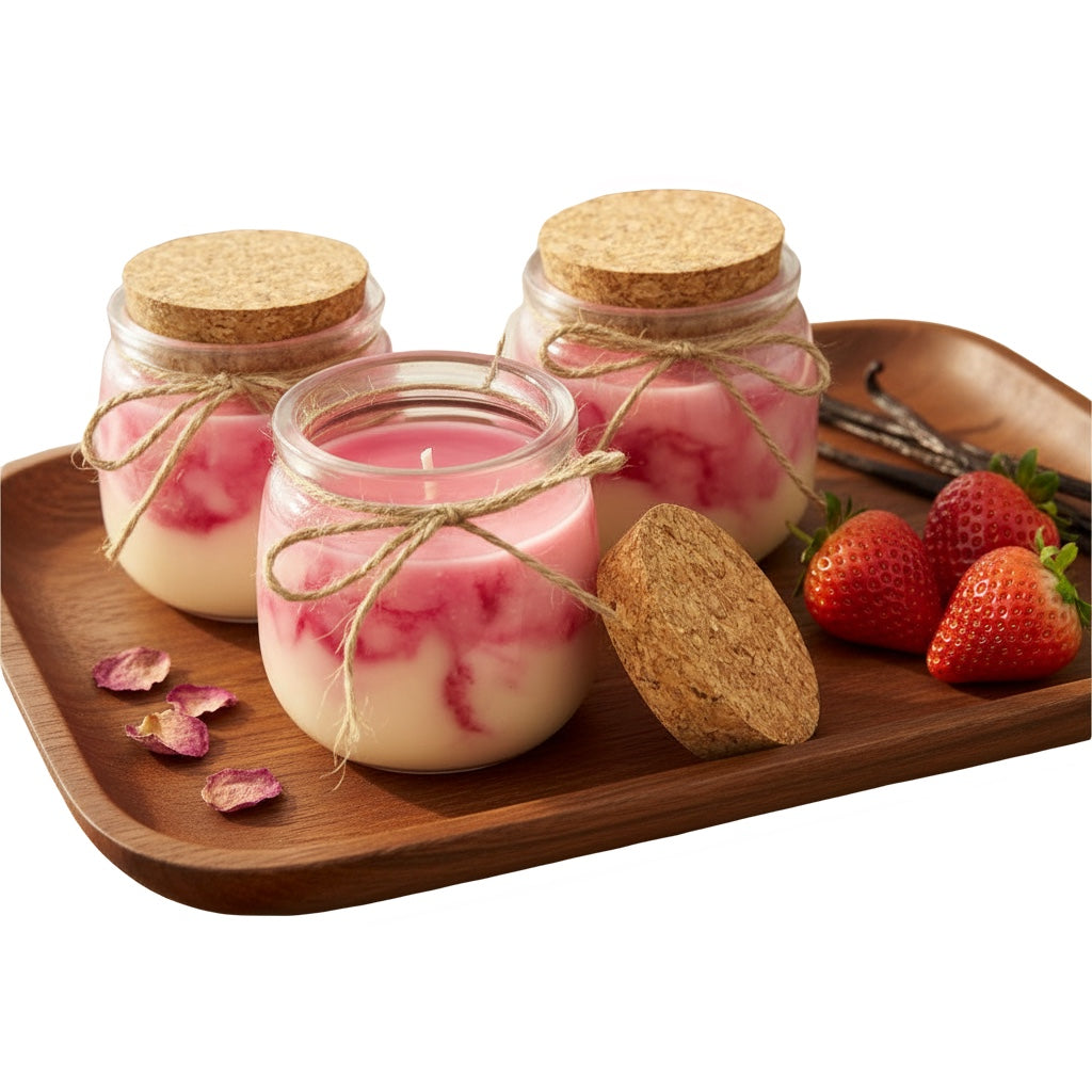 Blush & Bloom 200g - Strawberry and Cream - Soy Wax