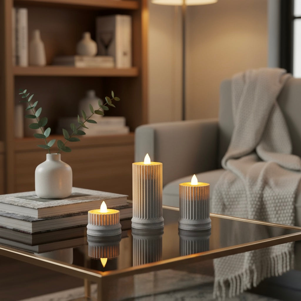 Greek Pillar Candle Set